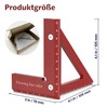 3D Multi Angle Measuring Ruler for Woodworking - Premium Aluminum