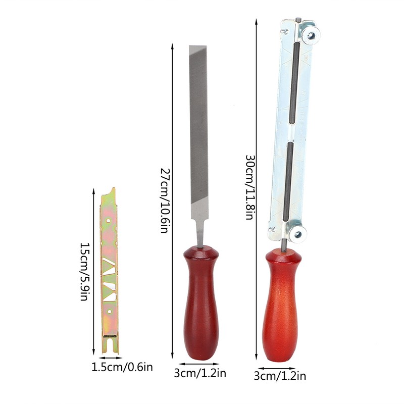 Chainsaw Sharpening File Filing Kit Guide Bar Chain Sharpen Depth