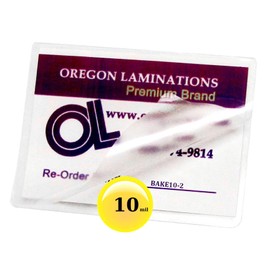 Oregon Lamination Heat Activated Laminating Pouches 10 Mil 4-3/4” x 6” [pk of 200] 121mm x 152mm x 250 microns Thick for 1/4 Letter Size Sheets, Clear Gloss