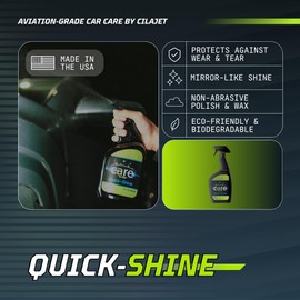 Cilajet Auto Care Quick-Shine 32 Oz., Car Polish Spray, Long-Lasting Car Paint Protection, Non-Hazardous Car Care, Non-Greasy Shine Coating