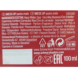 Schwarzkopf OSiS MessUp 100 ml Set with Stapiz Hair Shampoo 15 ml or Mask 10 ml