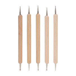 5 Pcs Pattern Tracing Stylus, Indentation Pens Ball Embossing Stylus Tools Dotting Tools Pottery Clay Modeling Embossing Art Ball Styluses for Nail Art, Ball Tip Clay Tools