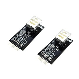 TECNOULAB 2PCS LAN8720 Network Card RMII Ethernet Board Ethernet Transceiver Interface Development Board