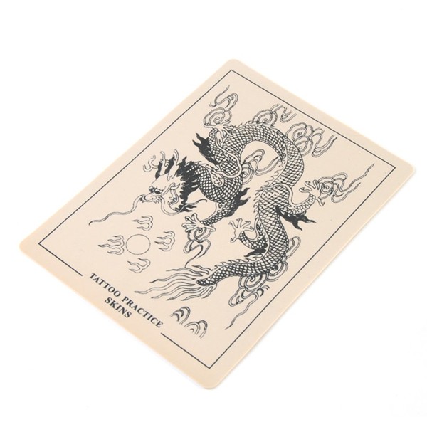 Dragon Design Tattoo Practice Skin 8" x 6" (Pack of
