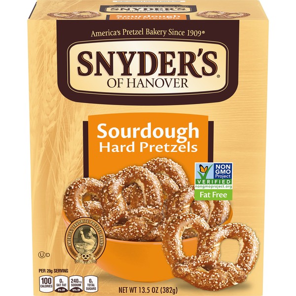 Snyder's of Hanover Pretzels, Sourdough Hard Pretzels, 13.5 Ounce Box