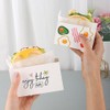 50 Pack Paper Take Out Containers,Mini Burger Boxes,Sandwich Take Out