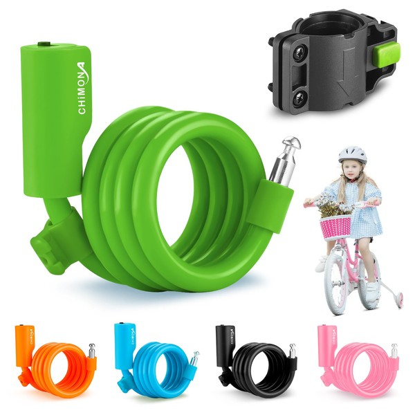 Bike Lock, Bike Cable Lock with PVC Anti-Scratch Coating, Bicycle