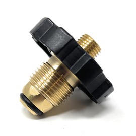 Soft Nose POL Propane Gas Tank Adapter Plug [948-654] with Excess Flow Control X 1/4 Inch Male NPT, POL x 1/4" MNPT