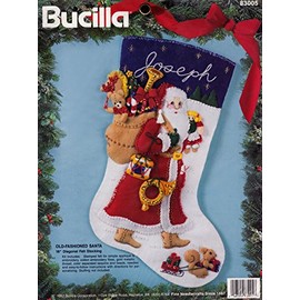 Bucilla "Old Fashioned Santa" Felt Applique Stocking Kit 83005