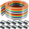 Youmile 20 Pin Rainbow Coloured Ribbon Cable 3 m /