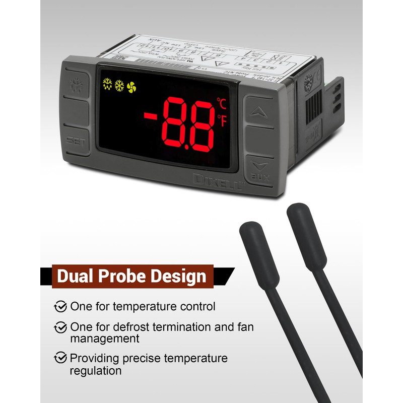 W0302186 Controller Replace for Dixell XR03CX-4N0F1 Temperature Controller, Fit for