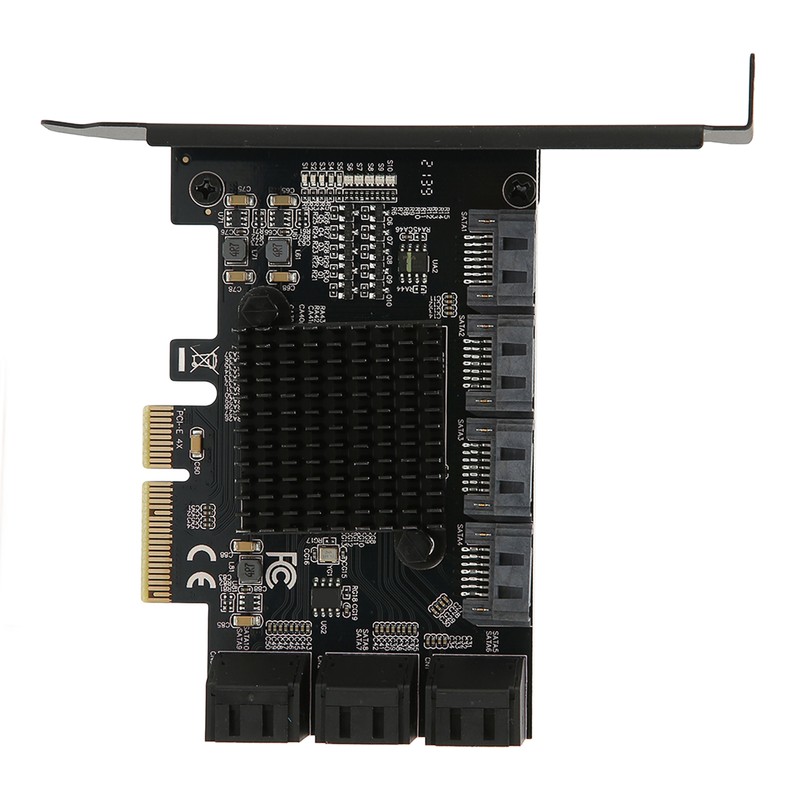 Adapter Card 6Gbps PCIE 4X to 10 Ports SATA3.0 Multi
