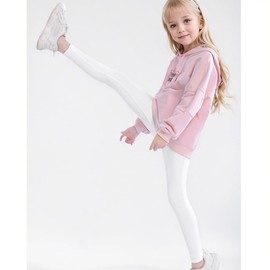 WEONEDREAM 9 10 YearsSpandex Leggings for Girls Casual Workout Exercise Toddler Active Biking Slimming Yoga Breathable Pants with High Waist(White, 150)