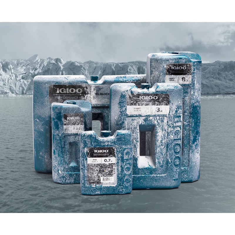 Igloo Performance Ice Blocks, Reusable Ice Packs for Coolers, Long