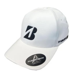 Bridgestone Golf Bridgestone Tour B Delta 3D Fitted Cap (White, Large/X-Large) 2024 Golf Hat