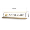 Gavel Guru Desk Sign (2x8") | Lawyer School Office Decoration