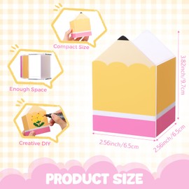 Sherr 10 Pcs Pencil Shaped Pen Holders for Classroom, Cute Acrylic Pencil Cups, Back to School Stationery Storage Organizers for School Office Supplies Teacher Desk Home Table Decor (Classic)