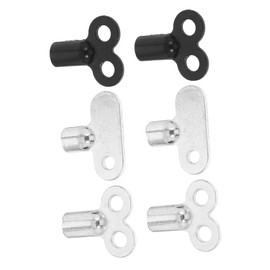 SHINEOFI 6pcs Radiator Key Set Hvac Tools for Efficient Bleeding Adjusting Radiators Air Bleeder Key for Water Heater Valve Accessories
