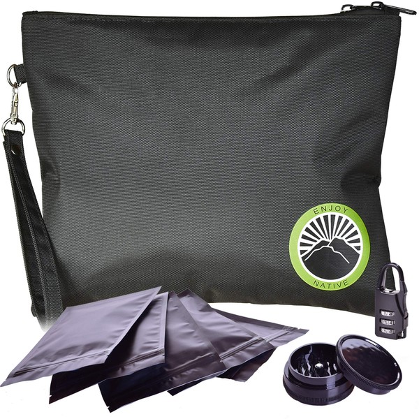 Enjoy Native Smell Proof Bag with Lock 11" x 9",