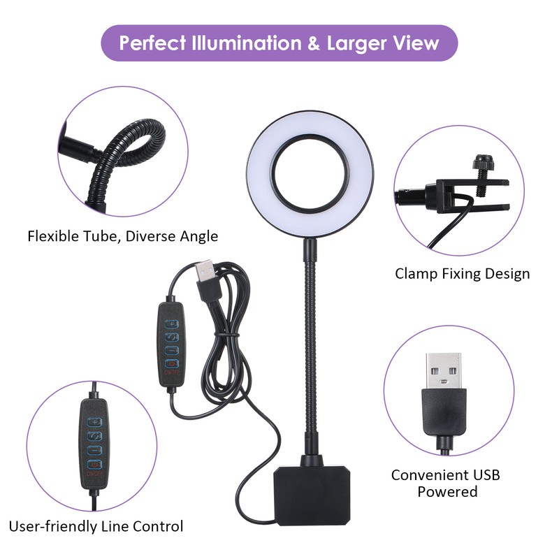 D C 5V 7W 18 LED Aquarium Light Fish Jar