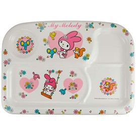 Daiwa (Two Japanese) melamine Kids Dinnerware "My Melody" Angle Lunch Tray MC – 40
