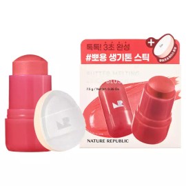 Nature Republic 네이처리퍼블릭 버터 멜팅 스틱 블러셔 7.5g, 03 토마토버터, 1개 [03 토마토버터 x 1개] Nature Republic Butter Melting Stick Blusher 7.5g, 03 Tomato Butter, 1 piece [03 Tomato Butter x 1 piece]