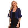 Atxnn Women's Bolero Shrug Summer Chiffon Cropped Cardigan Tops UK