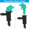 Zorveiio 100 Pack 4 GPH Flag Drip Emitter, 16L/H Emitter