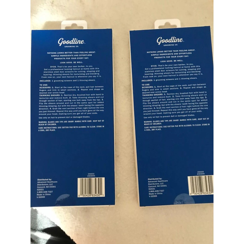 GOODLINE GROOMING SCISSORS + THINNING SHEARS - TWO SETS !!