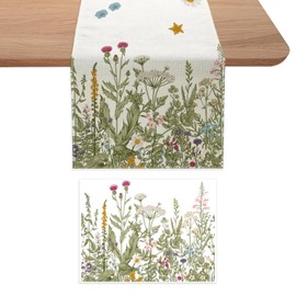 1 Table Decoration, 1 Wall Sticker, Spring Home Decorations, Tablecloth Party Decoration, Kitchen Decoration Accessories, Cloth for Table Setting