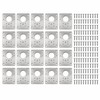 Stainless Steel Cabinet Hinge Repair Plates – 20 Sets with