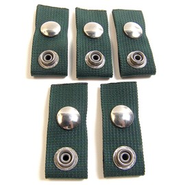 N.W. Tarp & Canvas Extender Snaps for Your Boat Cover, Forest Green (Extend A Snap), Adds 1" Inch, Finger Loop Built in, 5 Piece Set
