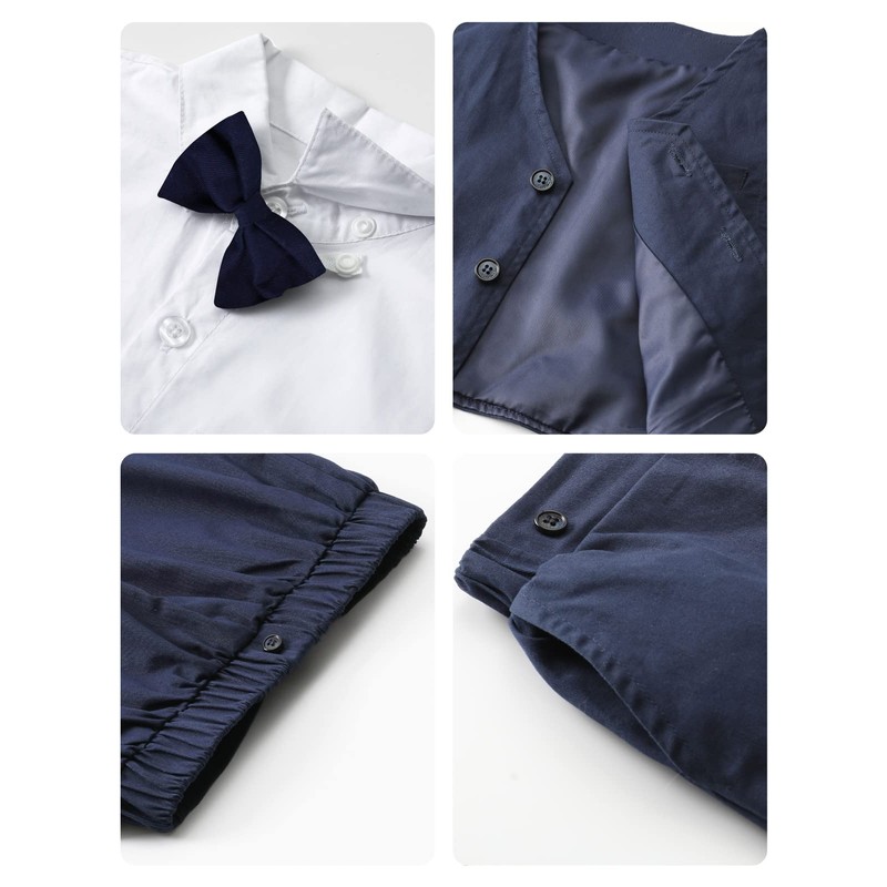 A&J DESIGN Ropa para Bebé Niño Traje Boda de Mangas