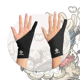 GAOMON Single Finger Gloves, Liquid Tab, Pen Tab, Tablet for Drawing, Drawing, Drawing, Friction Reduction, Elastic and Breathable, Left-Handed, Right-Handed Gloves