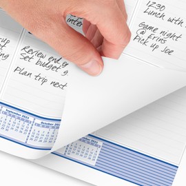 AT-A-GLANCE 2025 Desk Calendar, Monthly, Desk Pad, 25" x 19", Jumbo, Blue/Gray (SW2300025)