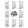 Iceyon 8pcs Mending Plates, Heavy Duty Flat Plate Bracket, Stainless