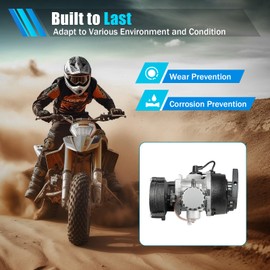 49CC 50CC 2-Stroke Engine Motor, Pull Rope Start Gasoline Engine, Aluminum Single Cylinder Air-Cooled Engine, Racing Engine Motor for Rocket Bike, Mini Dirt Bike, Beach Bike, ATV, Scooter.