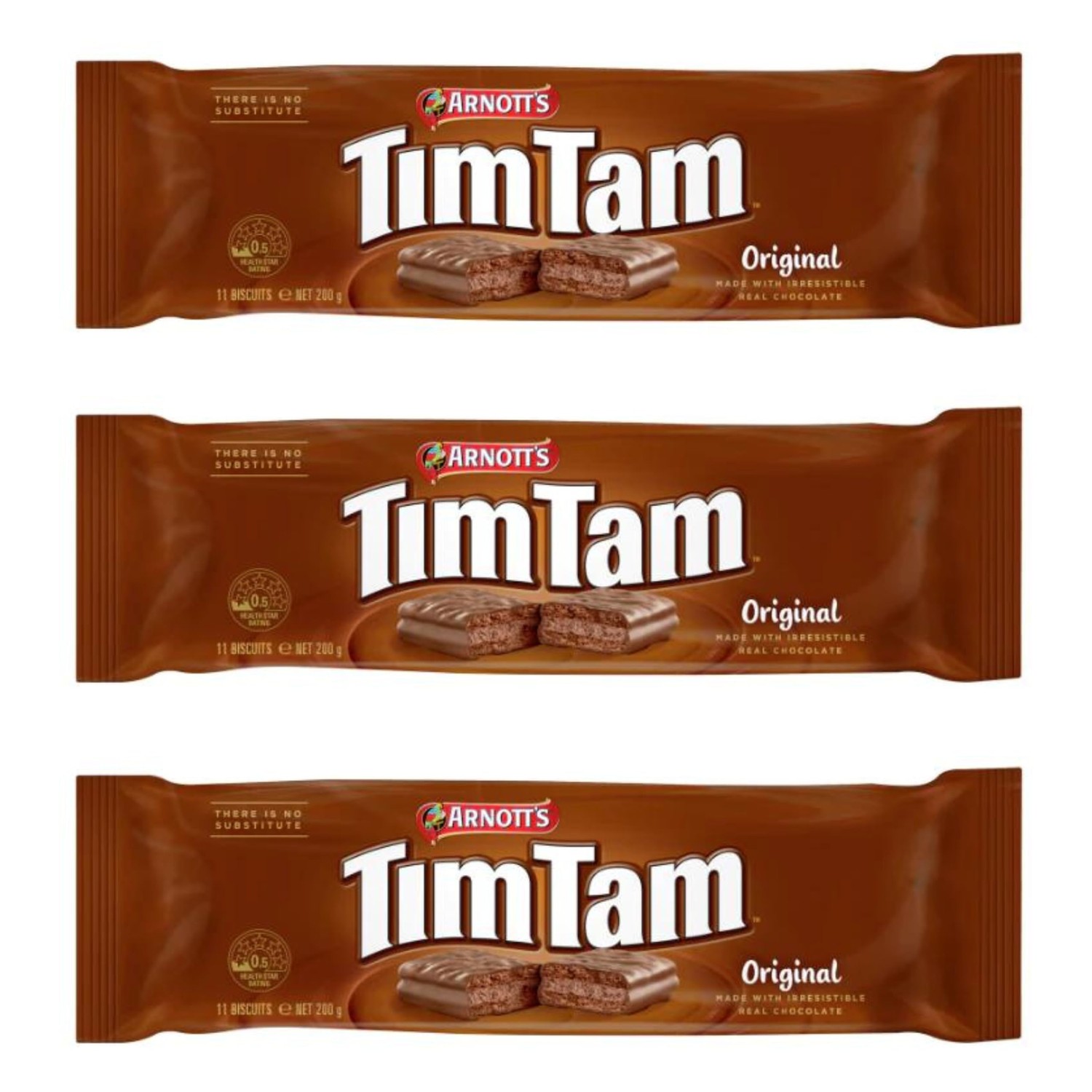 Tim Tam Original Chocolate Biscuits (Pack Of 3 x 200g EA) A unique ...