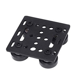 TUZUK Big V-Wheel with Plate for 2020 Aluminium Profile 3D Printer Parts for CNC Kossel Black Wheel