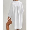 Bsubseach Beach Shirts Coverups for Women Long Sleeve Bathing Suit