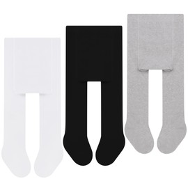 L&K-II Pack of 3 Baby Tights for Baby Girls and Boys Knitted Tights Multicoloured 2766, 2760E-3 Series