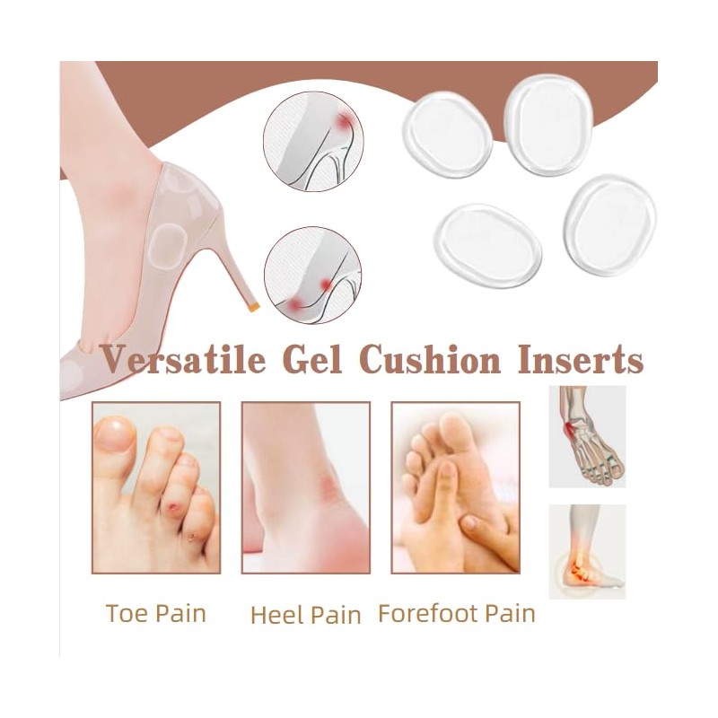 Shoe Heel Pads, Gel Cushion Inserts, Back of Heel Cushion,