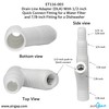Drain Line Adapter (DLA) With 1/2-inch Quick Connect Fitting for