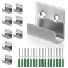 Dwsdws 8 Pcs U Shaped Brackets 10mm Inner Width Stainless