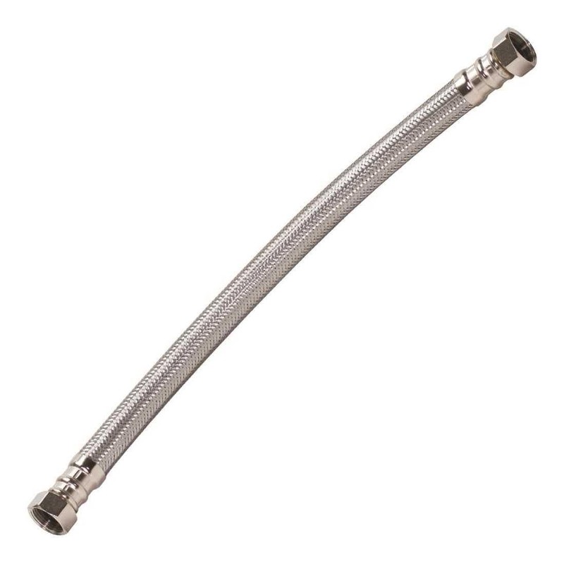 Fluidmaster B1H18 Water Heater Connector, Braided Stainless Steel - 3/4