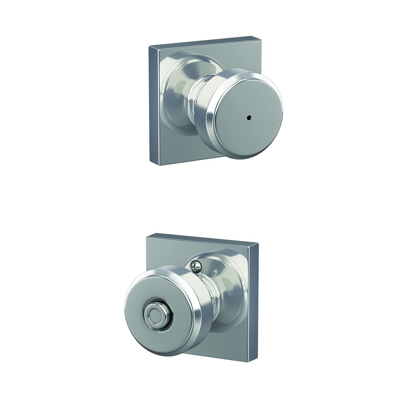 Schlage F40 BWE 625 COL Bed/Bath Bowery Knob with Collins