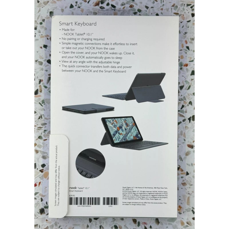 Barnes & Noble Nook Smart Keyboard for 10.1" NOOK Tablet
