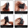 SharkByte TSA Suitcase Locks - 4 Digit Security Travel Combination