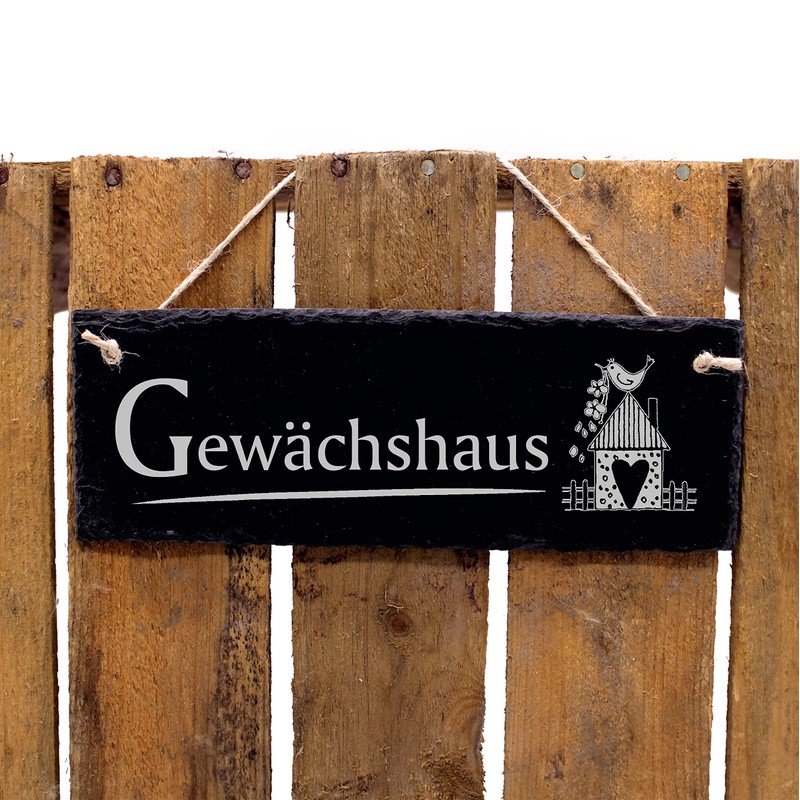 Engraved Slate Sign, Greenhouse, Slate Decorative Sign, Garden Sign, 22