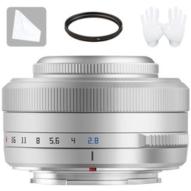 TTARTISAN AF 27mm f2.8 Lens STM APS-C Frame XF-Mount Auto Focus Lenes for Fuji X Mount X-T10 X-T2 X-T20 X-T30 X-T3 X-T4 X-T5 X-T100 X-T200 X-T30 X-PR01 X-PR02 X-PR03 X-E4 Silver